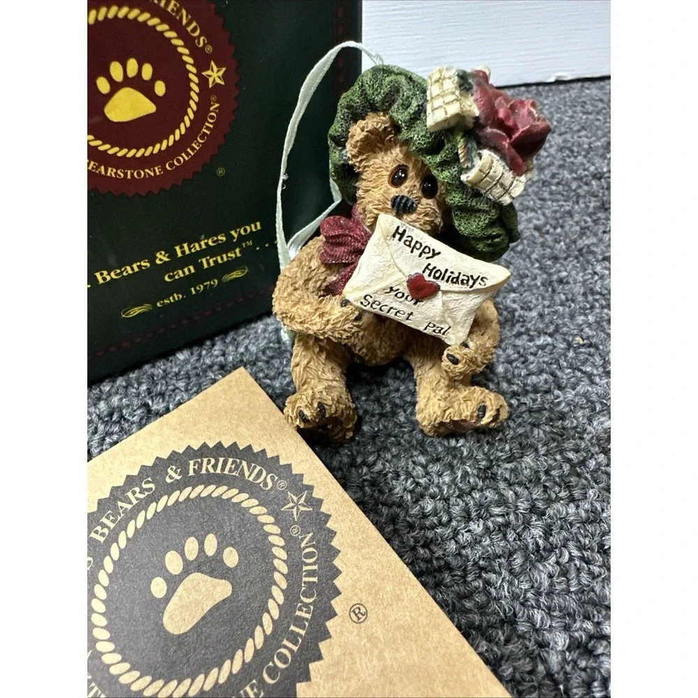 Boyd Bear Happy Holidays From Secret Pal Figurine
